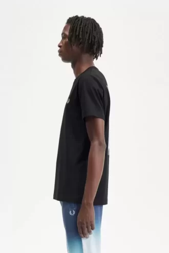 Abstrakt grafisk herr-T-shirt