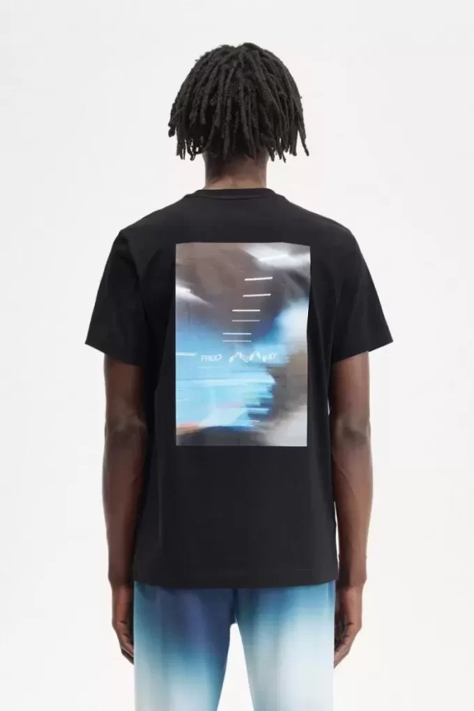Abstrakt grafisk herr-T-shirt Abstrakt grafisk herr-T-shirt