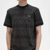 Argyle Jacquard herr-T-shirt Argyle Jacquard herr-T-shirt