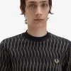 Argyle Jacquard herr-T-shirt Argyle Jacquard herr-T-shirt