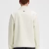 Borg Fleece Herrtröjor med Zip Through-tryck Borg Fleece Herrtröjor med Zip Through-tryck