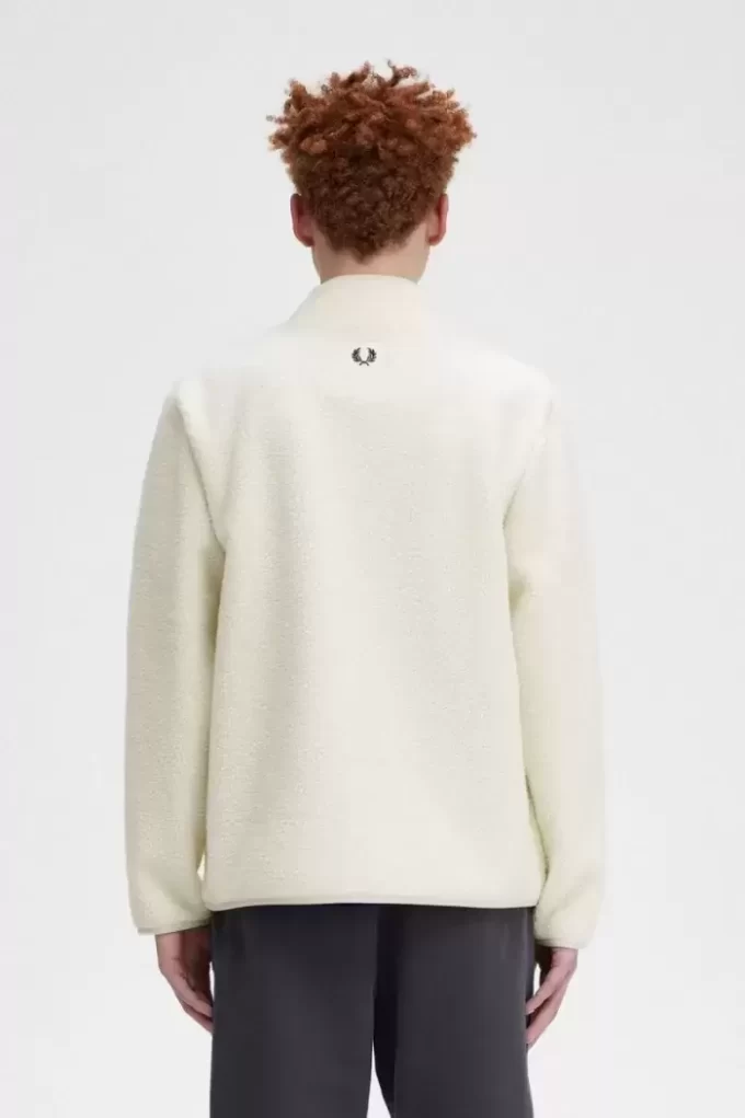 Borg Fleece Herrtröjor med Zip Through-tryck Borg Fleece Herrtröjor med Zip Through-tryck