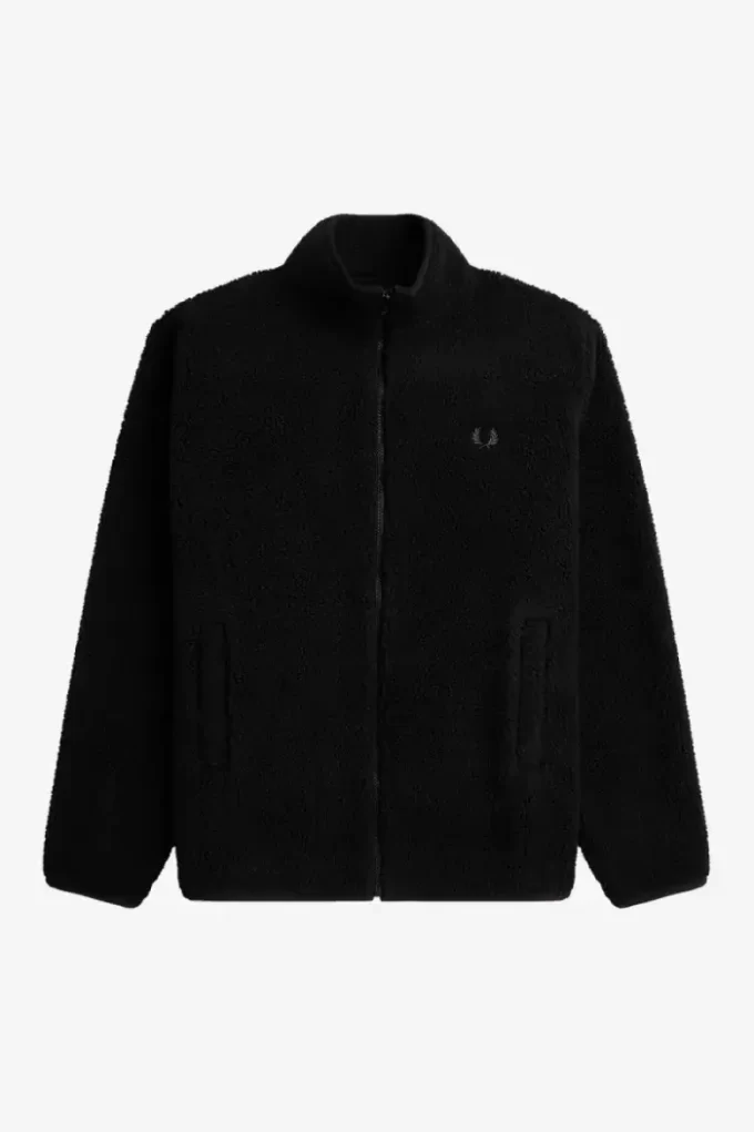 Borg Fleece Herrtröjor med Zip Through-tryck Borg Fleece Herrtröjor med Zip Through-tryck