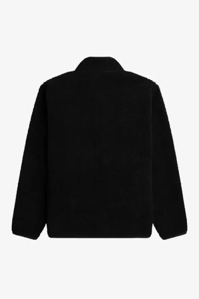 Borg Fleece Herrtröjor med Zip Through-tryck Borg Fleece Herrtröjor med Zip Through-tryck