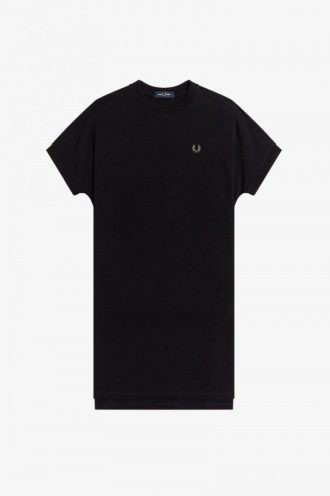 Boxig t-shirtklänning i piké