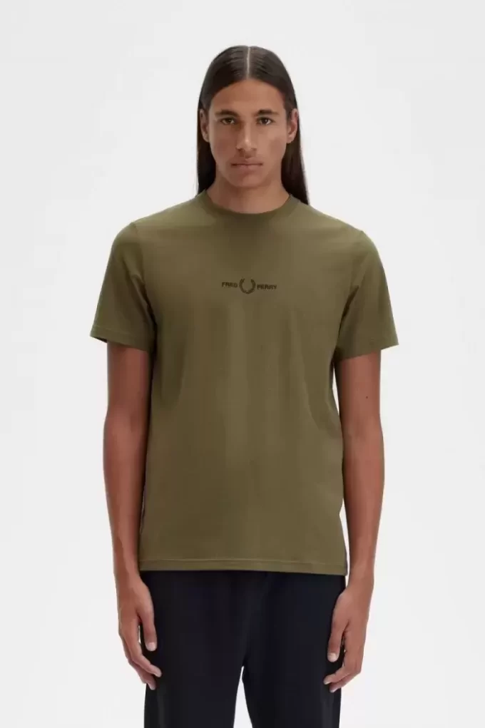 Broderad herr-T-shirt