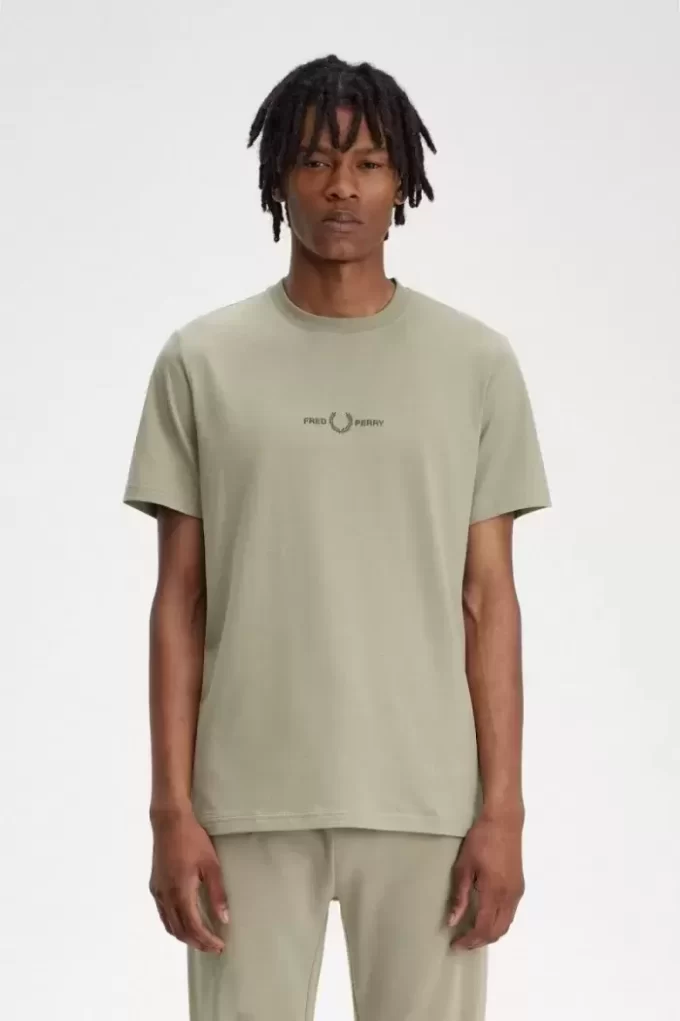 Broderad herr-T-shirt Broderad herr-T-shirt