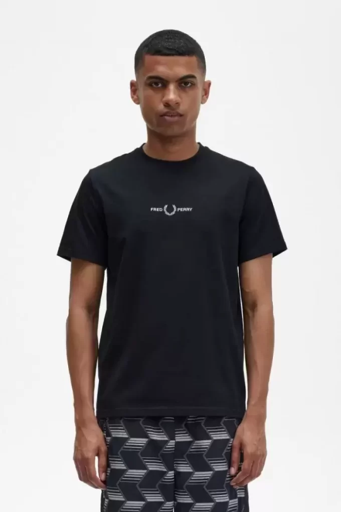 Broderad herr-T-shirt Broderad herr-T-shirt