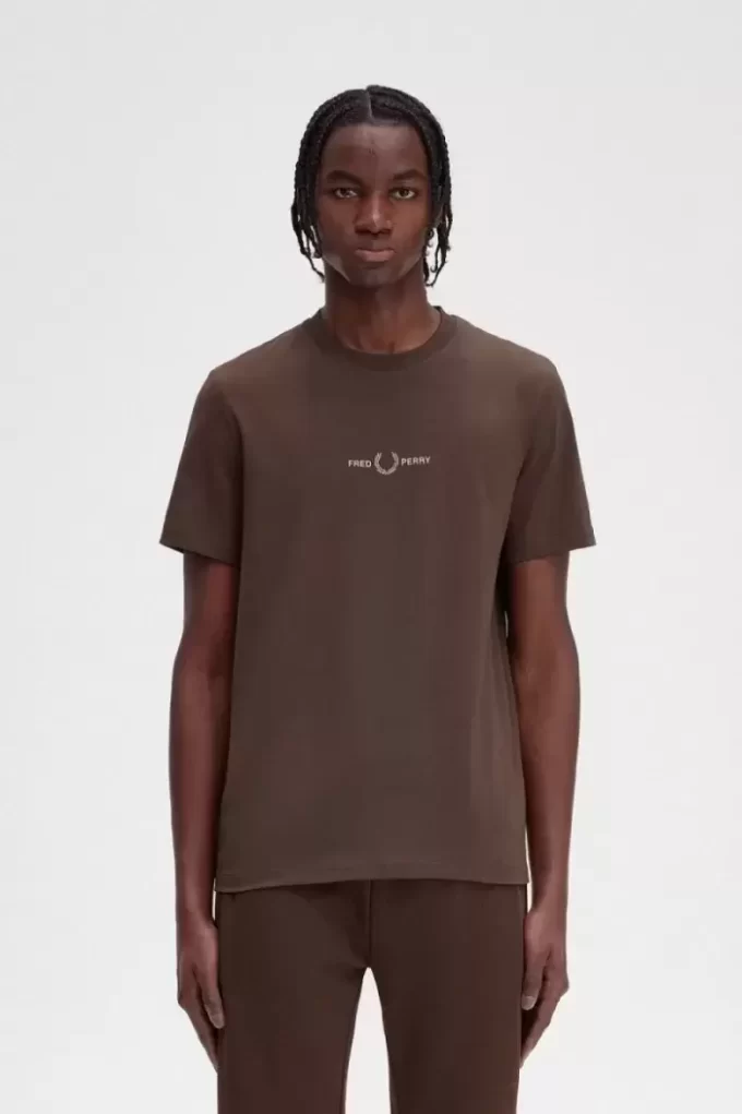 Broderad herr-T-shirt Broderad herr-T-shirt