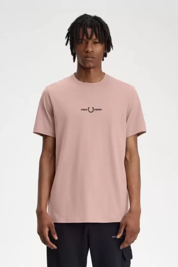 Broderad herr-T-shirt Broderad herr-T-shirt
