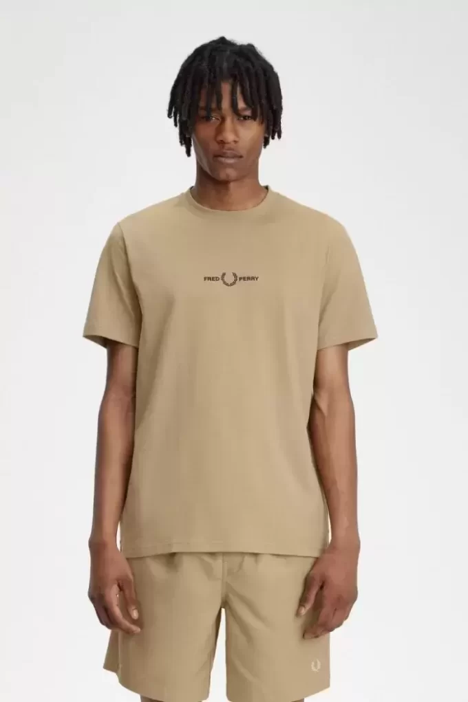 Broderad herr-T-shirt Broderad herr-T-shirt