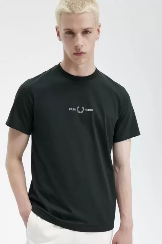 Broderad herr-T-shirt Broderad herr-T-shirt