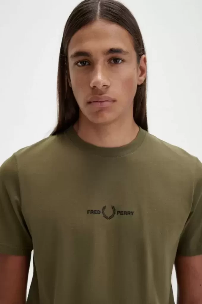 Broderad herr-T-shirt