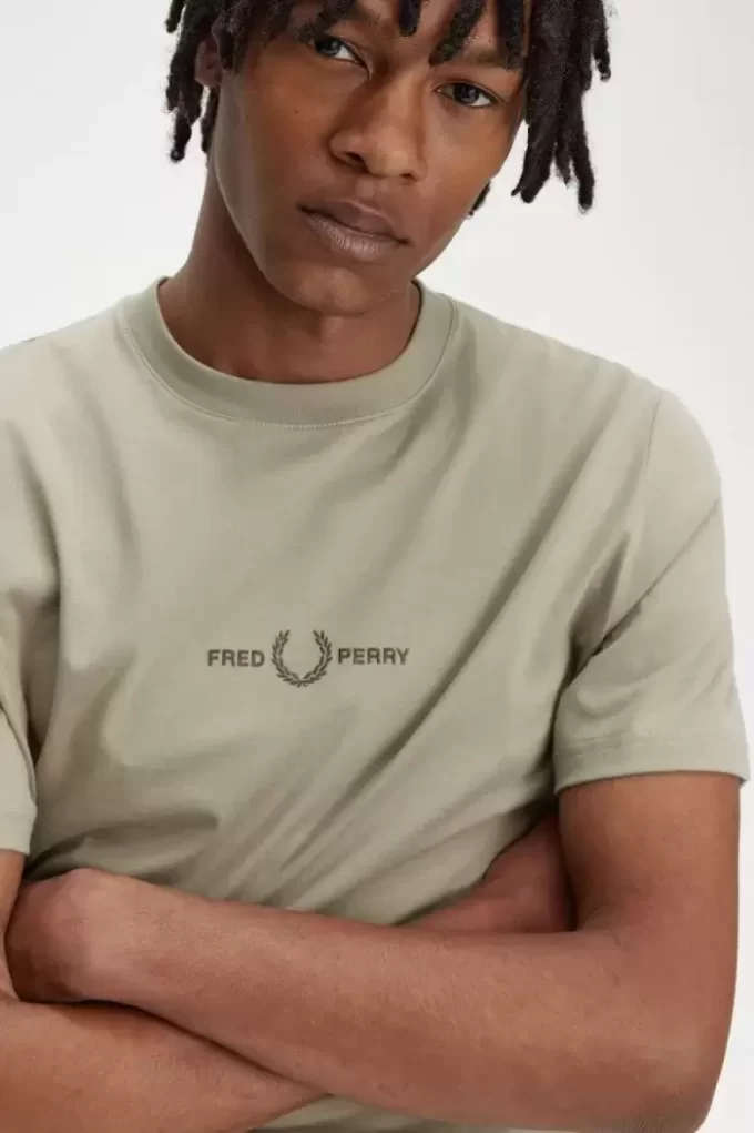 Broderad herr-T-shirt Broderad herr-T-shirt