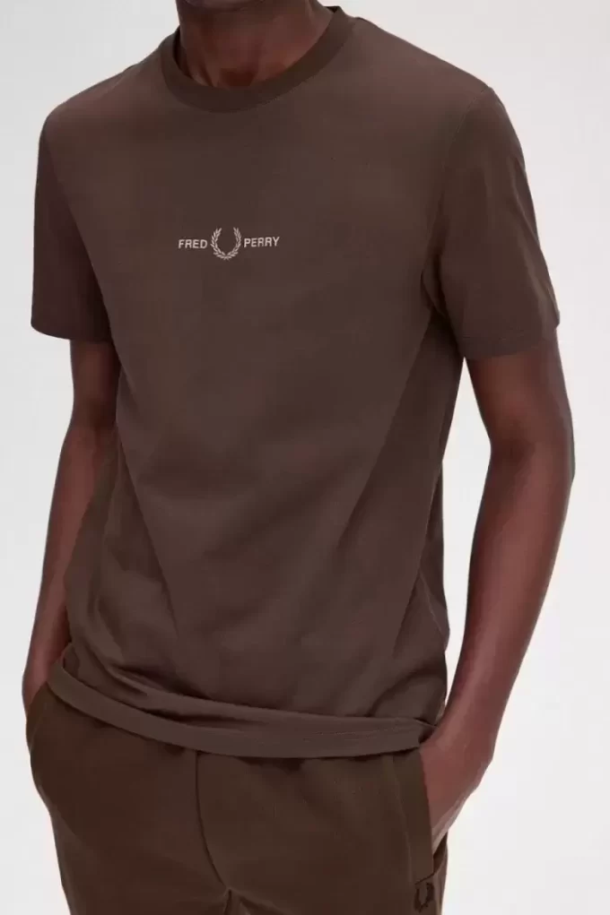 Broderad herr-T-shirt Broderad herr-T-shirt