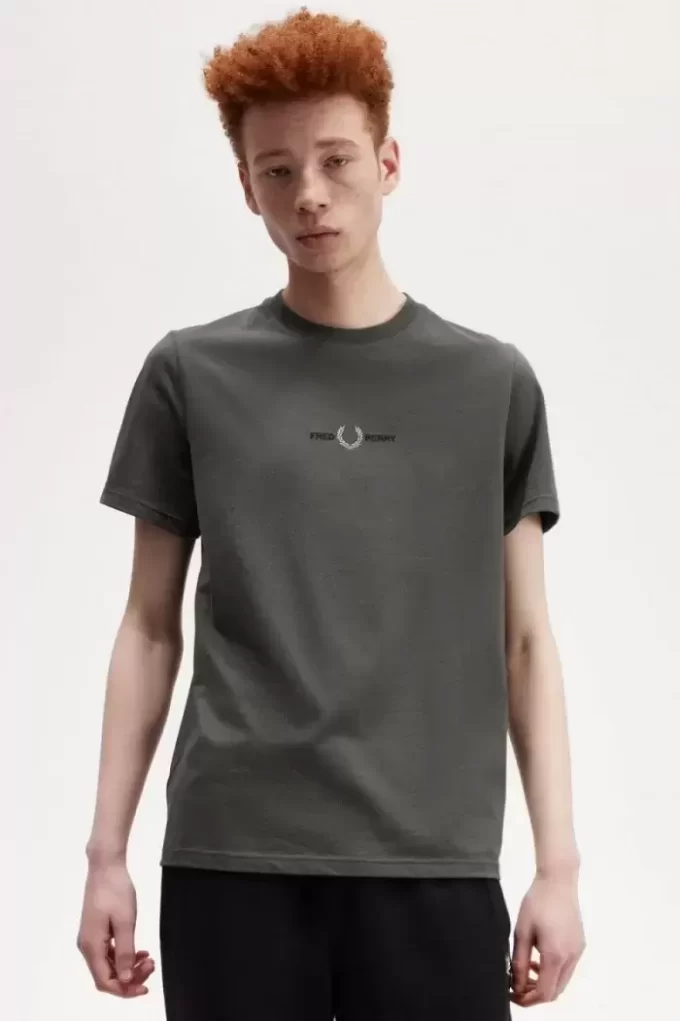 Broderad herr-T-shirt Broderad herr-T-shirt