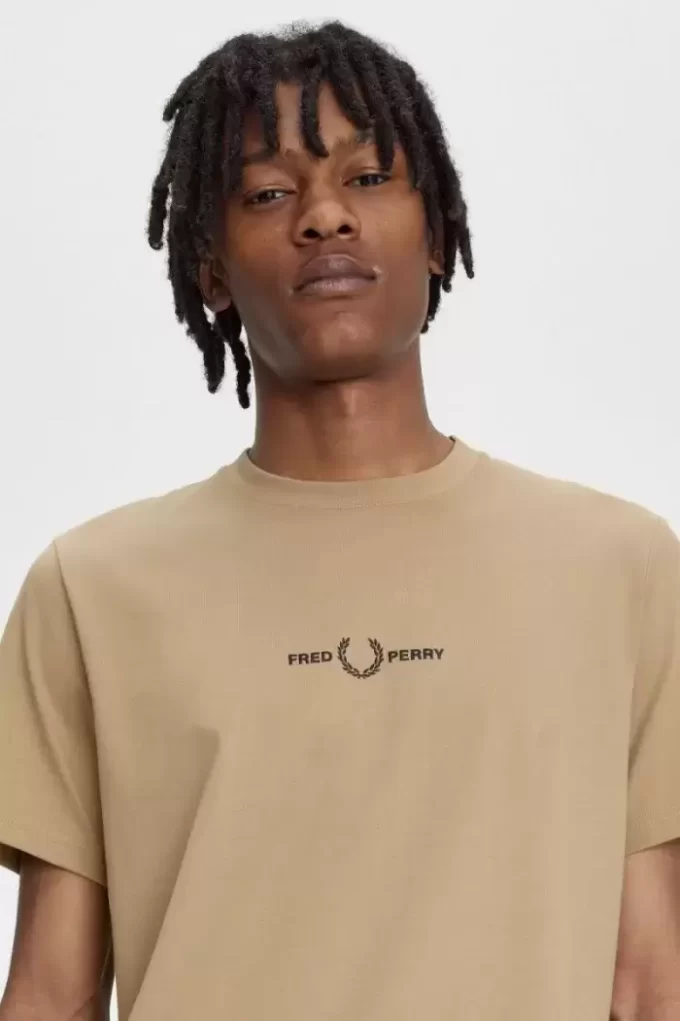 Broderad herr-T-shirt Broderad herr-T-shirt
