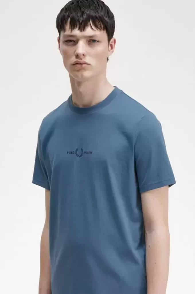 Broderad herr-T-shirt Broderad herr-T-shirt