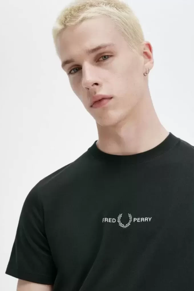 Broderad herr-T-shirt Broderad herr-T-shirt