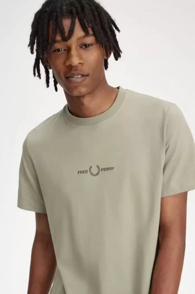 Broderad herr-T-shirt Broderad herr-T-shirt