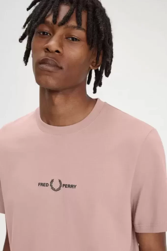Broderad herr-T-shirt Broderad herr-T-shirt