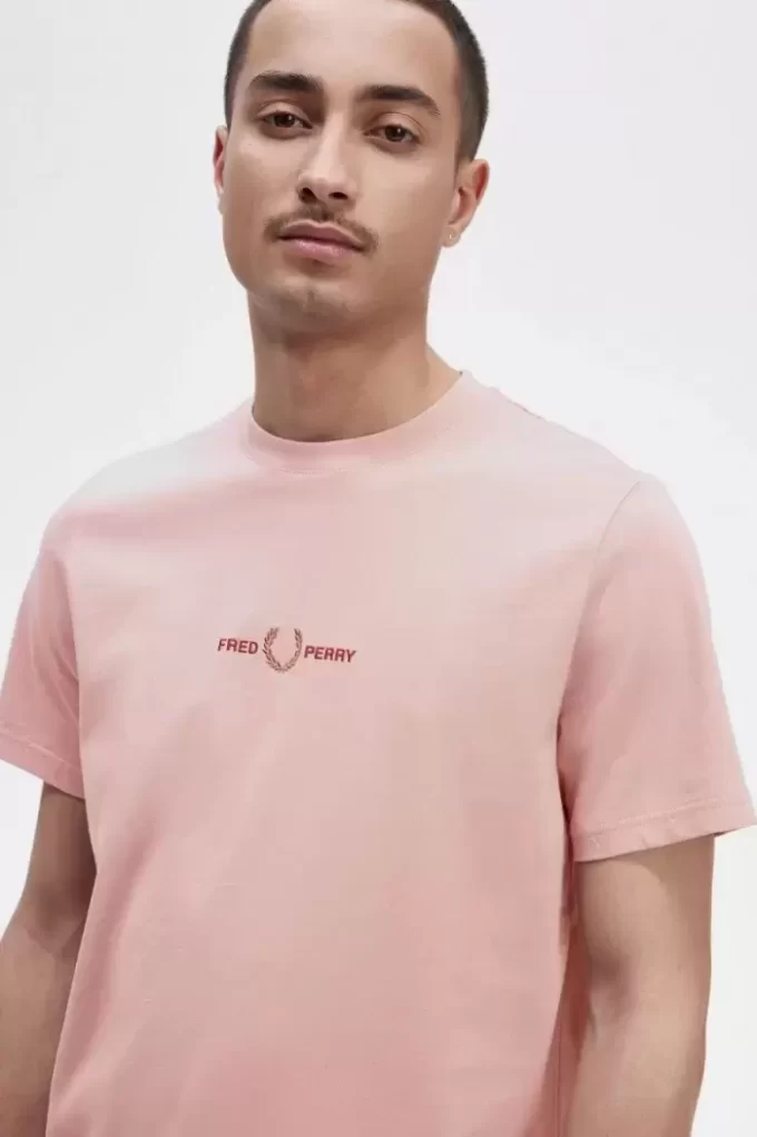 Broderad herr-T-shirt Broderad herr-T-shirt