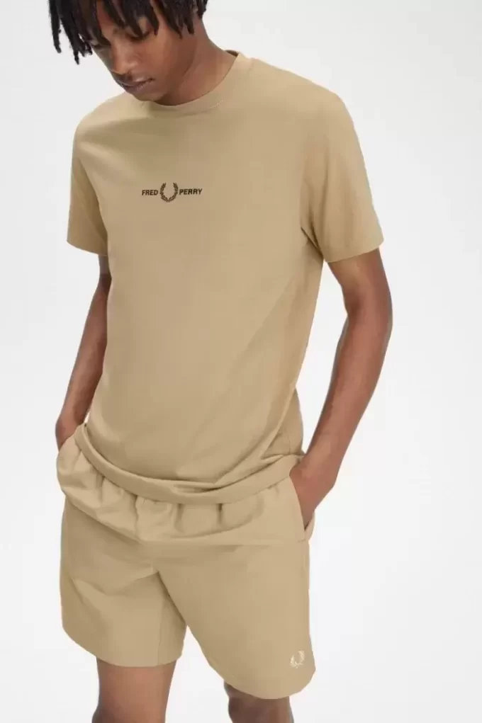 Broderad herr-T-shirt Broderad herr-T-shirt
