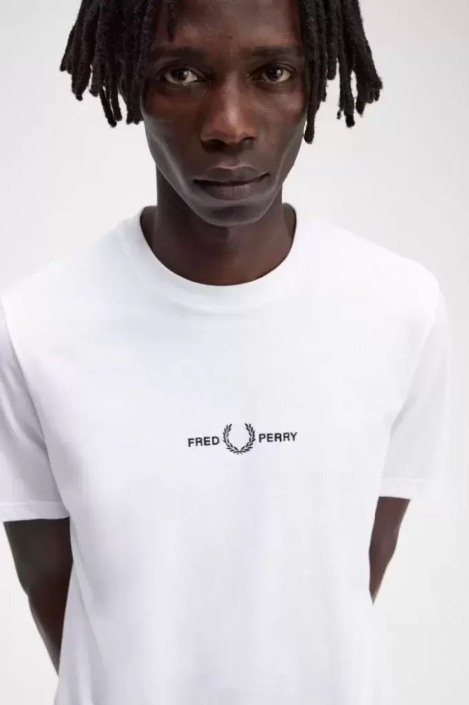 Broderad herr-T-shirt Broderad herr-T-shirt