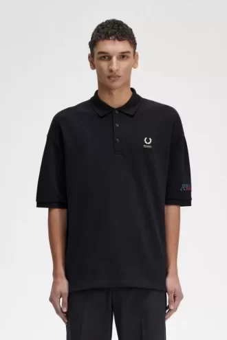 Broderad herrpoloskjorta
