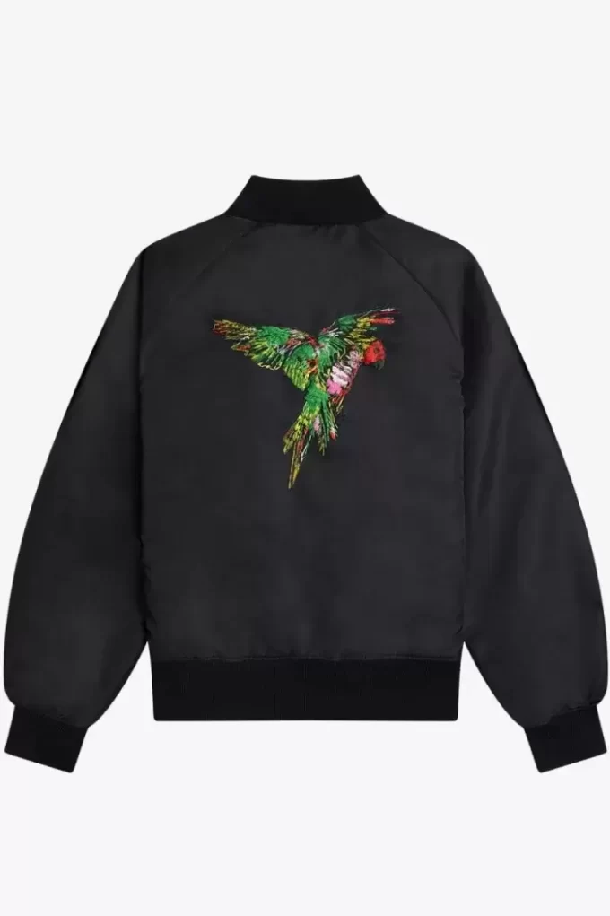 Broderade bomberjackor för kvinnor