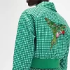 Broderade ginghamjackor för kvinnor Broderade ginghamjackor för kvinnor
