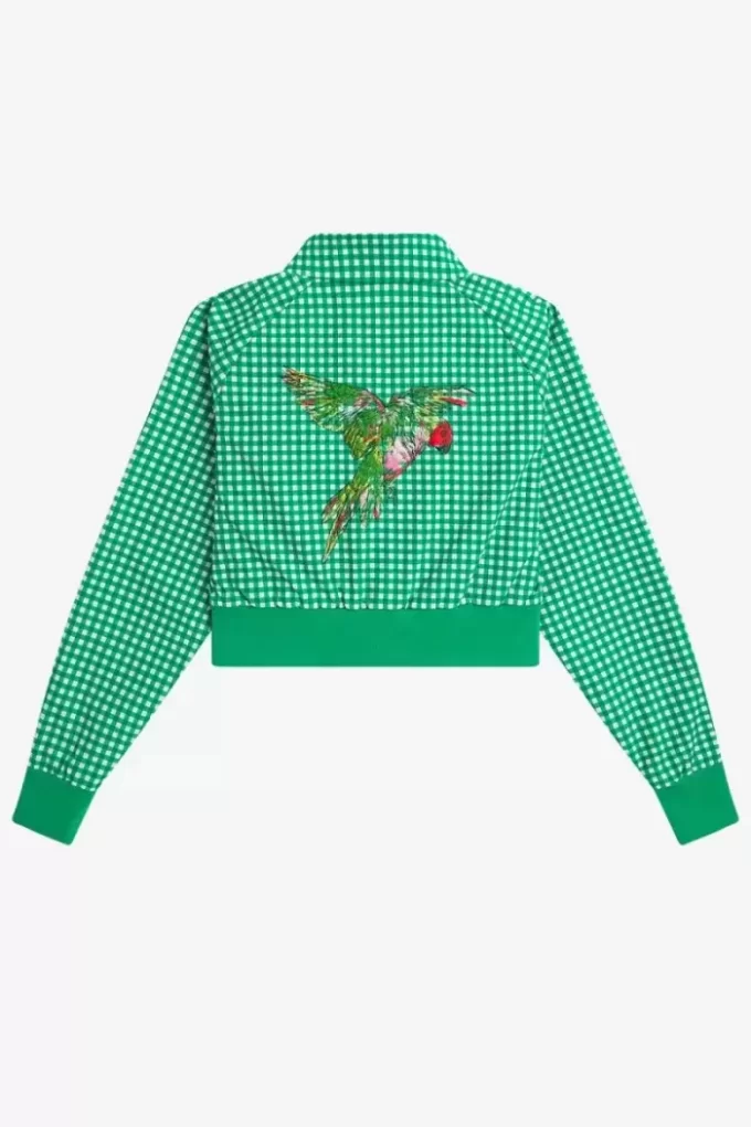 Broderade ginghamjackor för kvinnor Broderade ginghamjackor för kvinnor