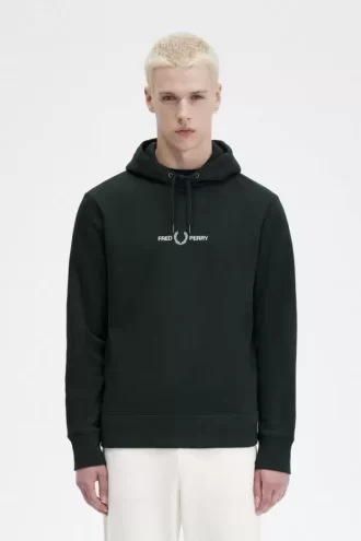 Broderade herrtröjor med huva