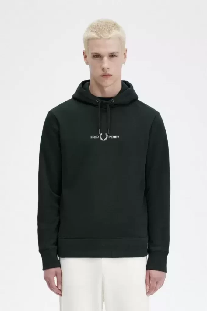 Broderade herrtröjor med huva Broderade herrtröjor med huva