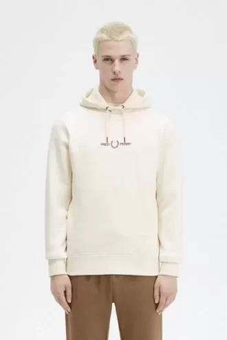 Broderade herrtröjor med huva