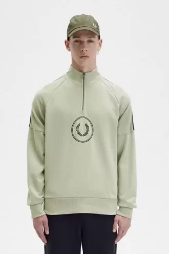 Circle Branding herrtröjor med halv dragkedja