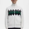 Diamond Intarsia Cardigan för män
