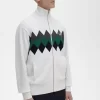 Diamond Intarsia Cardigan för män