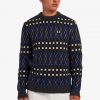 Fair Isle brittisk stickad ulltröja Fair Isle brittisk stickad ulltröja