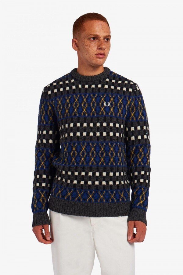 Fair Isle brittisk stickad ulltröja Fair Isle brittisk stickad ulltröja