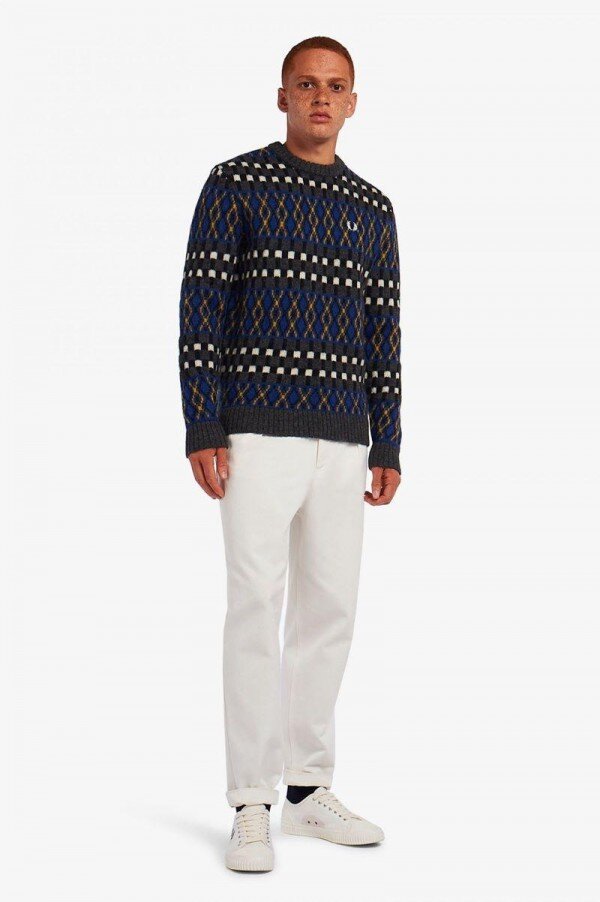 Fair Isle brittisk stickad ulltröja Fair Isle brittisk stickad ulltröja