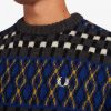 Fair Isle brittisk stickad ulltröja Fair Isle brittisk stickad ulltröja