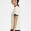Flockad lagerkrans dam-t-shirt