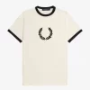 Flockad lagerkrans dam-t-shirt