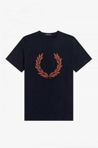 Flockad lagerkrans T-shirts