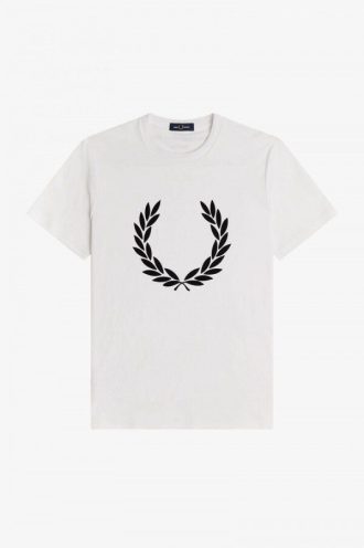 Flockad lagerkrans T-shirts