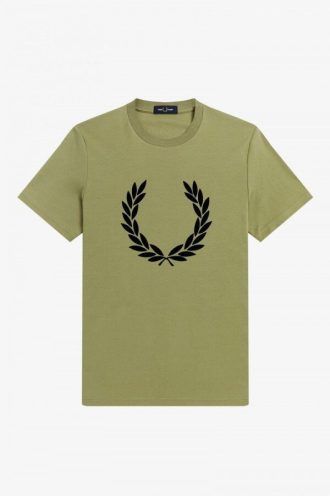 Flockad lagerkrans T-shirts