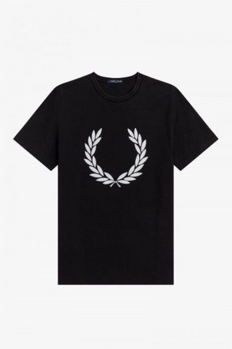 Flockad lagerkrans T-shirts