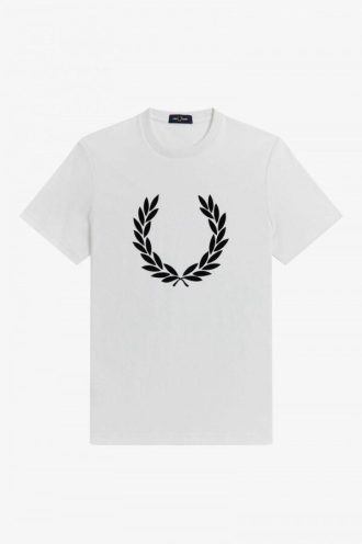 Flockad lagerkrans T-shirts