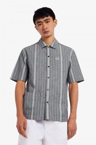 Fred Perry Fine Randiga Skjortor